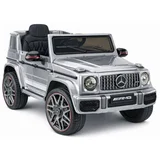 AMG G 63 srebrno obojeni automobil na baterije