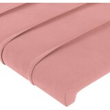  Posteljno vzglavje roza 144x5x118/128 cm žamet, (20794393) | Shoptok.si