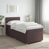  Boxspring krevet s madracem Tamno smeđa 80 x 200 cm Tkanina | shoptok.hr