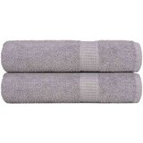 vidaXL Ručnici za tuširanje FROGN 2 kom. sive 70x140 cm 360 g/m² - Siva 70 x 140 cm 2 | shoptok.hr
