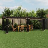  Sjenica s mrežastim smeđesiva 6 x 3 m krem čelična | shoptok.hr