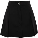 Trendyol Black Premium Mini Pleated Woven Skirt Cene