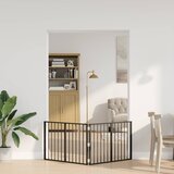  Vrata za pse 2 pcs Crna 100 x 60 cm Cinkani čelik | shoptok.hr
