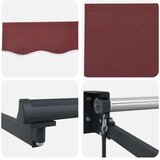  Ročno zložljivo senčilo Burgundija 3 x 2 m, (5000206188) | Shoptok.si