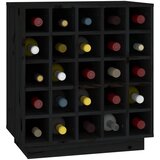 Ormarić za vino crni 55,5x34x61 cm od masivne borovine | shoptok.hr