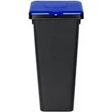 Koš za smeti pla črn 53l PLA - MODER POKROV