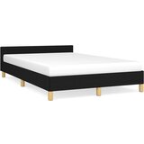 Furnova Posteljni okvir brez vzmetnice črn 120x190 cm blago, (21936875) | Shoptok.si