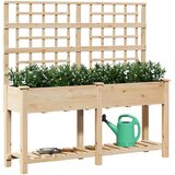  Vrtna saksija Bež 161 x 46 x 152,5 cm Čvrsto drvo jele | shoptok.hr