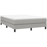  Okvir za krevet s oprugom svjetlosivi 140 x 190 cm od tkanine | shoptok.hr