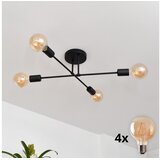  LED Plafonski luster CAMBRIDGE 4xE27/8W/230V crna | Eponuda.com
