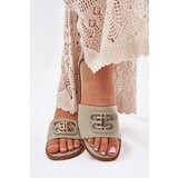 Boto Flat Women's Sandals With Decorative Detail Green Nenitta | ePonuda.com