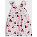 Sinsay Pamučna haljina na tregere s volanima Minnie Mouse | shoptok.hr