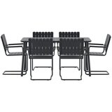 Venture Home Holmsund vrtni blagovaonski set, crni | shoptok.hr