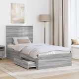  Okvir za krevet Siva Sonoma 90 x 200 cm Konstruirano drvo | shoptok.hr