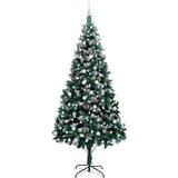 vidaXL Umestno božično drevo Zelena 240 cm PVC, jeklo in plastika | Shoptok.si