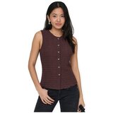 Only Topi & Bluze Noos Top Ilse - Deep Mahogany Kostanjeva Cene