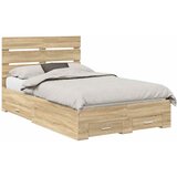 vidaXL Okvir za krevet s ladicama Sonoma hrast 120 x 200 cm - sonoma hrast 120 x 200 cm Cijene