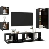  5-dijelni set TV ormarića crni od iverice | shoptok.hr