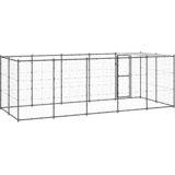  kavez za pse s krovom čelični 12,1 m² | shoptok.hr