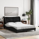  Okvir kreveta s LED-om bez madraca Hvar crni 120 x 200 cm od tkanine | shoptok.hr