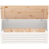  Kutija za pohranu bijela 89 x 36 5 x 33 cm od masivne borovine | shoptok.hr