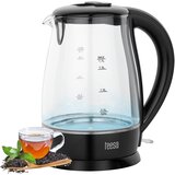 Teesa električno kuhalo za vodu, staklo, 2200 W, crno, 1,7 L | shoptok.hr