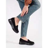 GOODIN Suede loafers with a thick sole black | shoptok.hr