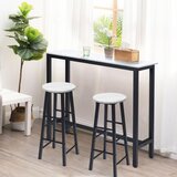 Kuhinja > Barski stoli Komplet 2 barskih stolov z videzom marmorja, oporo za noge in višino sedeža 71 cm, barski stoli | Shoptok.si