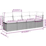 vidaXL 9-dijelni set vrtnih sofa od poliratana s jastucima sivi | shoptok.hr
