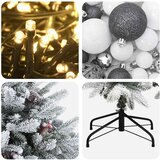  Umjetno božićno drvce s kuglicom 210 cm 300 LED lampica | shoptok.hr