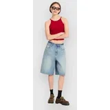 Beeggy Denim Kratke hlace dusty blue wash