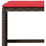  4-dijelni set vrtnih sofa od poliratana s jastucima smeđi | shoptok.hr