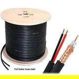 Gembird KABL-COAX-RG59+2x0.75 BC/PVC/300M CCTV Bakarni Koaksialni kabl sa napojnim kablom2x0,75mm black 300m | ePonuda.com