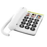 telefonski fijo telefon enostavno 331ph 1 blanco, (20575934)