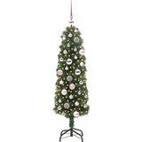 vidaXL Umestno božično drevo Zelena 120 cm PVC in Jeklo in Plastika | Shoptok.si