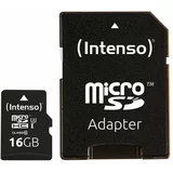Intenso Spominska kartica microSDXC, 16 GB + SD adapter