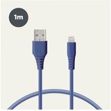 Ksix kabel za prijenos podataka, Soft, USB-A na lightning, 1.0m, plavi | shoptok.hr