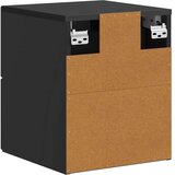  Stenski nočni omarici s predalom 2 pcs Črna 33 x 34,5 x 40 cm, (5000209427) | Shoptok.si