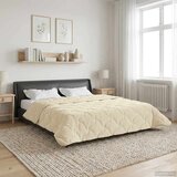  Poletna odeja krema 240 x 260 cm Mikrofibra in Teddy flis, (5000284656) | Shoptok.si