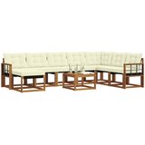  Set vanjskih sofa 9 kom. Prirodna i krem | shoptok.hr