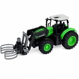 Rc Tractor with Bale Gripper Remote Controlled Lights Green 1:24 | Shoptok.si