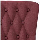  Fotelja sa zaštitom Vinska crvena 56,5 x 70 x 110 cm tkanina | shoptok.hr