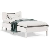 vidaXL Okvir kreveta bez madraca bijeli 90 x 200 cm masivna borovina | shoptok.hr