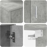  Set TV komoda Zidne 4 pcs Betonski sivi Konstruirano drvo | shoptok.hr