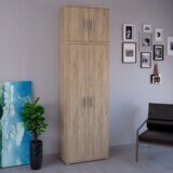 Kondela Omara, s policami, z dvojnimi vrati, hrast artisan, SERVO TYP 1 | Shoptok.si