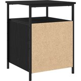  Noćni ormarić Crna hrast 44x45x60 cm Igračka i čelik | shoptok.hr