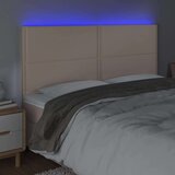 Posteljno vzglavje kapučino 180x5x118/128 cm umetno usnje, (20954191) | Shoptok.si