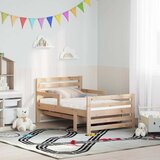  Krevet s produžetnim madracem s uzglavljem Smeđa 80 x 200 cm | shoptok.hr