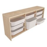 Hanah home višenamenska komoda sidel birchwood white | ePonuda.com