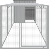  Kavez za kokoši s igralištem svjetlosivi 110x405x110 cm čelični | shoptok.hr